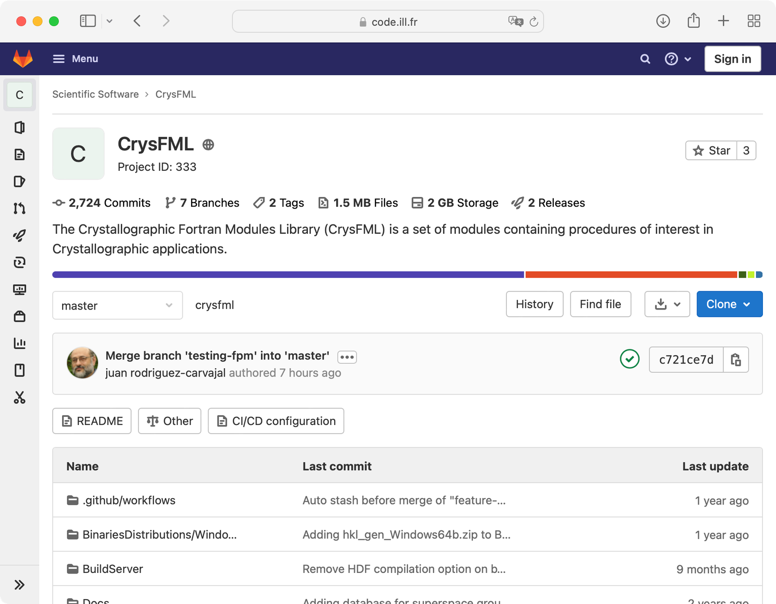 the CrysFML repository at code.ill.fr